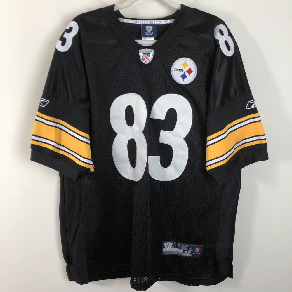 Pittsburgh Steelers Reebok NFL Heath Miller #83 Stitched Jersey Mens Sz 52 Black